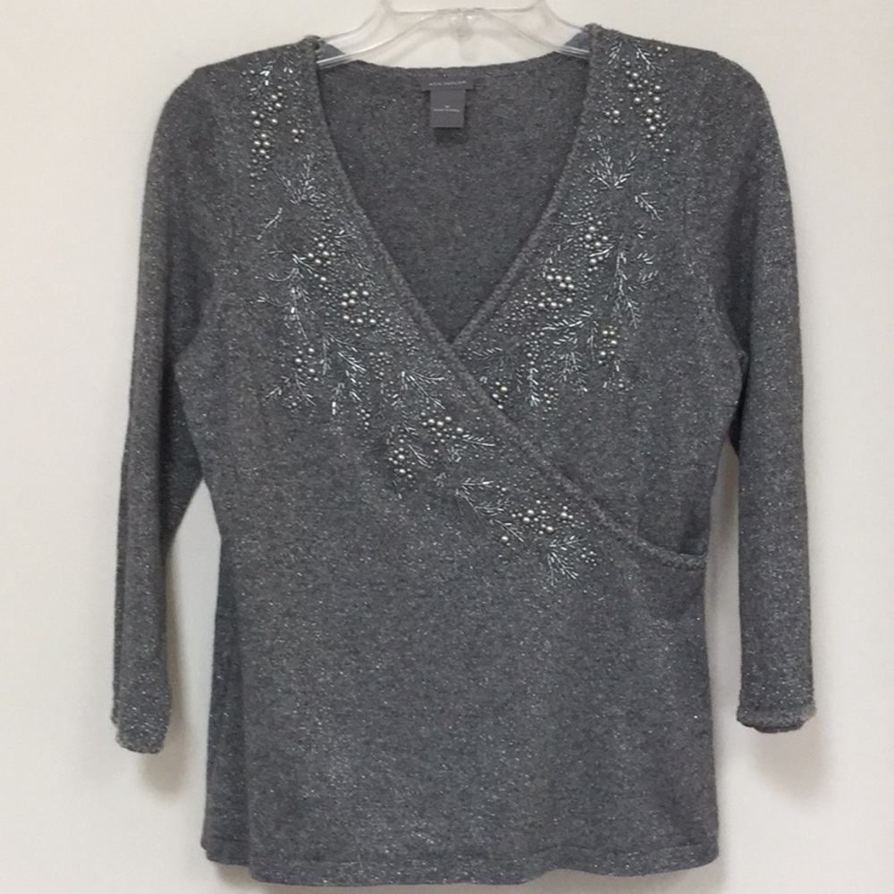 Holiday Silver Sweater